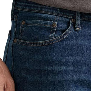 Jeans de Mezclilla Rectos para Hombre, Corte Clásico, Estilo Casual Urbano, Ajuste Delgado, Azul Lavado, Diseño Retro, Transpirables para Invierno y Verano - Product Image 5