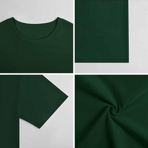 Men Oversized T-<b>Shirt</b> <b>100</b>% <b>Polyester</b> Solid Color O Neck Short Sleeve Casual Regular Fit Front Knitted Eco-Friendly Soft - Product Image 4