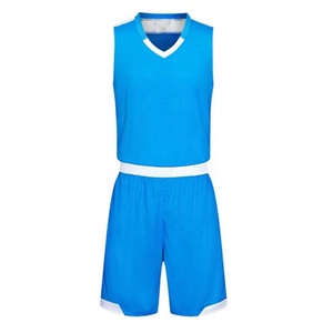 Ensemble de maillot de basket-ball pour homme, uniforme de basket-ball vierge pour adulte, gilet d'entraînement, short à Double poche, vente en gros, moins cher - Product Image 3
