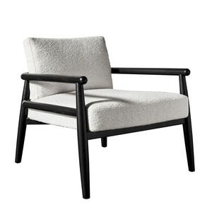 Sofá convertible cuadrado de estilo moderno de mediados de siglo, tapizado en cuero genuino, con estructura de madera de teca, relleno de espuma, brazos acolchados y respaldo firme. - Product Image 1
