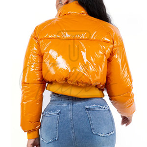 Women's Puffer <b>Jackets</b> Newest Styles Custom <b>Zip</b>-<b>Up</b> Quilted Puffer <b>Jackets</b> Women's Bubble Crop <b>Jackets</b> - Product Image 6
