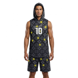 Conjunto de Pantalones Cortos y Sudadera sin Mangas de Fútbol Americano 7v7 Personalizado, Fabricante de Uniformes de Fútbol Americano Personalizados, Ropa Deportiva de Marca Privada OEM - Product Image 2