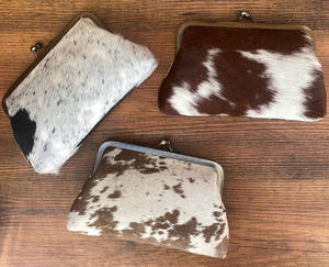 มาใหม่ล่าสุดรูปแบบตะวันตกผมบนซ่อน Cowhide หนังเหรียญกระเป๋าสตางค์คลัทช์กระเป๋าสตางค์หนังคลัทช์ - Product Image 4