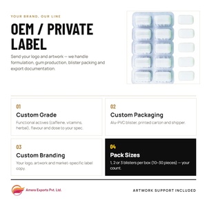 Tabletas de Goma de Mascar de Marca Privada en Blíster, OEM, ODM, Empaque Personalizado, Proveedor Mayorista a Granel - Product Image 6