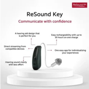Audífonos recargables Bluetooth ReSound Key 361 RIE al por mayor, audífonos digitales programables para personas mayores - Product Image 3