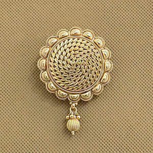 Broche antique en cheveux fins en plaqué or, accessoire élégant pour cheveux - Product Image 1