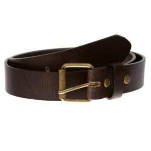 Cinturones de Cuero 100% Originales Personalizados OEM ODM con Hebilla de Latón, Accesorios de Moda de Lujo para Hombre, Diseños Personalizados - Product Image 1