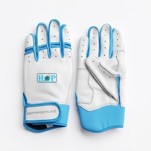 Gants de frappeur de baseball et de softball en cuir à manchette courte, personnalisables, les plus vendus, du meilleur fabricant et fournisseur - Product Image 1