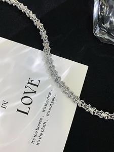 Elegant Fashion Solid <b>White</b> Gold Tennis <b>Bracelet</b> Princess Cut an Marquise Cut Moissanite <b>Bracelet</b> Classic Style Claw Setting - Product Image 5