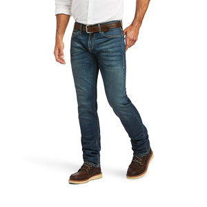 <b>Men</b> Retro Hong Kong-style Distressed Cat Whisker Patterns Mid <b>Boot</b> <b>Cut</b> Denim <b>Jeans</b> 100% Cotton Medium Vibe Style Casual - Product Image 4
