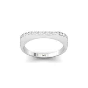 Sleek Uniform Round Lab Grown Diamond Band <b>Ring</b> in Gold with 10K Gold Plated Finish Luxury for Women - Product Image 4