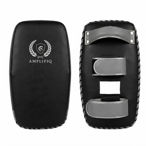 Thai Pads Leather Eco-Friendly Breathable for Boxing Training Thick <b>Foam</b> <b>Padding</b> Strong Handles Comfortable Grip Durable Cover - Product Image 2