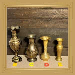 Vase à fleurs en cuivre gravé fait main, design moderne, écologique, à large ouverture, pour la décoration de mariage et la maison - Product Image 3