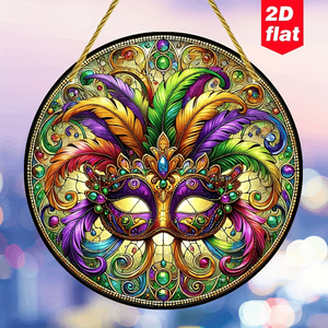 CIFbuy Decorazione a Tema Maschera Maltese in Cristallo, Acrylic Sun Catcher, Insegna da Appendere per Finestra, Parete, Portico, Patio, Giardino, Regalo per Festival - Product Image 1