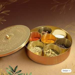 กล่องมาซาลาทรงกลมเกรดอาหาร 100% เหมาะสำหรับบ้าน ร้านอาหาร และเชฟ ตัวเลือกสำหรับเก็บเครื่องเทศสด - Product Image 1