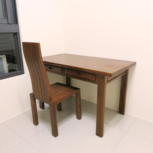 Escritorio de Computadora Modular Sostenible de Madera de Teca Antigua de Estilo Moderno de Mediados de Siglo, con 2 Cajones, Cómodo y Duradero, Madera Legal Indonesiana para Oficina - Product Image 2