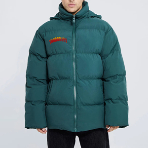Veste d'hiver matelassée pour homme de qualité supérieure, veste en duvet matelassée chaude, veste d'extérieur imperméable à capuche, marque personnalisée - Product Image 6