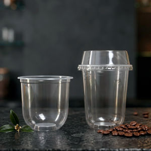 QUANG QUAN Wholesale PP Single Wall Disposable Round <b>Cups</b> 16-24oz 95mm Diameter with Lids for Coffee/Tea/Cold Beverages - Product Image 1