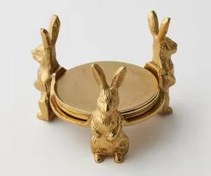 Kitchen Style Metal <b>Coasters</b> <b>Set</b> For Drink <b>Holder</b> Decorative Table Guard - Product Image 6