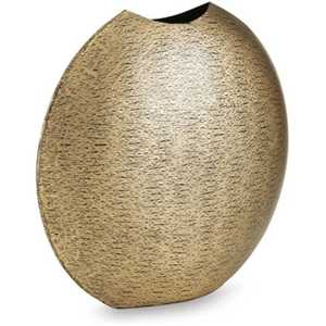 Jarrón Redondo Metálico Dorado de Aluminio Brillante Hecho a Mano, Ecológico y de Lujo para Decoración Moderna del Hogar - Product Image 1