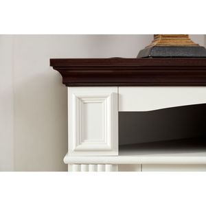 Farmhouse Style Fireplace <b>TV</b> Stand for Living Room Bedroom for Storing CDs <b>Remotes</b> Gaming Devices - Product Image 5