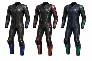 Flexible Mobility Racing One-Piece Leather Motorcycle <b>Suit</b> | Black Blue <b>Red</b> | OEM ODM Manufacturer | Premium Design Quality | - Product Image 5