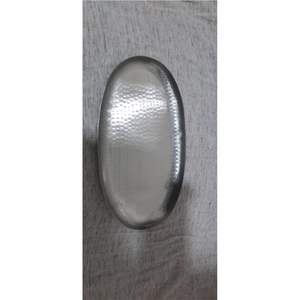 Plateaux à dessert en acier inoxydable résistant à la corrosion en gros - Plateau de rangement ovale en métal polyvalent pour la décoration des restaurants et des hôtels - Product Image 4