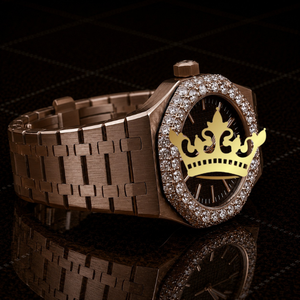 Handcrafted Moissanite Diamond Watch Men Full Pave VVS Stone Bracelet Wristwatch - Product Image 3