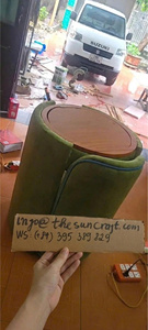 Modern Girls Corner Makeup <b>Vanity</b> Set - Oak Wood Beauty Dressing Table with Mirror & Chair Bulk Price - Product Image 3