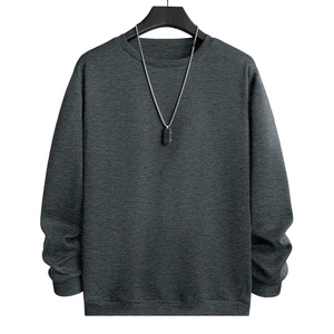 Classic Plain Round Neck Cotton <b>Fleece</b> Pullover <b>Sweatshirts</b> Custom Printing Wholesale Unisex Loose Fit <b>Sweatshirts</b> - Product Image 5