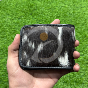 Portefeuille en cuir de vachette véritable haut de gamme pour homme, porte-cartes fin en cuir, fait main, style vintage rustique - Product Image 3