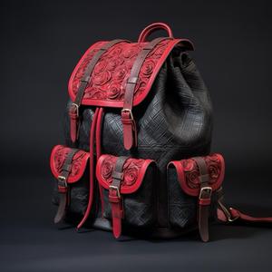 Sac à dos unisexe en cuir véritable B S International, imprimés animaliers de luxe, écologique, souple, pour l'école/le collège, pour ordinateur portable - Product Image 3