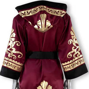 ชุดคลุมชกมวยแบบยืดได้ ระบายอากาศได้ดี คุณภาพสูง ออกแบบเองได้ตามต้องการ พร้อมฮู้ด ชุดริงมาสเตอร์ ชุดฟินัลเบลล์ ความยาวเต็มตัว สำหรับการต่อสู้ - Product Image 5