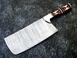 Cuchillo de Cocina BA ENTERPRISES, Premium, de Grado Industrial, Forjado a Mano, de Acero de Damasco, de 12 Pulgadas, con Mango de Madera |   Chef - Product Image 4