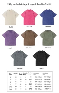 เสื้อยืดคอกลมทรงหลวมสไตล์อเมริกันเรโทร ผ้าคอตตอนหวี 220 กรัม ซักแล้ว ราคาโรงงานจากบังกลาเทศและจีน - Product Image 2