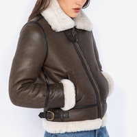 Blouson Bomber Homme en Cuir Véritable avec Doublure en Polyester Respirant, Fermeture Éclair, Style Moto Hiver, Coupe Droite Unie