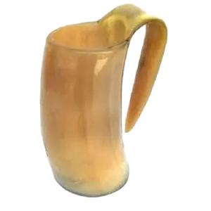 Cuerno Vikingo Grande Pulido para Beber, Taza Premium Ecológica Hecha a Mano de Cuerno de Búfalo, Color Personalizado, Decoración Rústica para el Hogar - Product Image 1