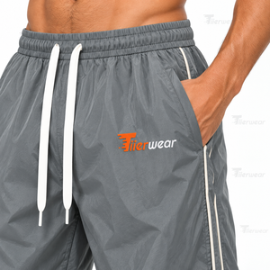 New 2026 Custom Windbreaker Polyester Pants Baggy Drawstring Lightweight Pants Windbreaker Casual Windbreaker <b>Trousers</b> for Men - Product Image 5