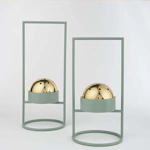 Quemador de incienso moderno de metal con cúpula de latón, minimalista, estilo nórdico, para decoración de hogar, oficina, meditación, majlis. - Product Image 1