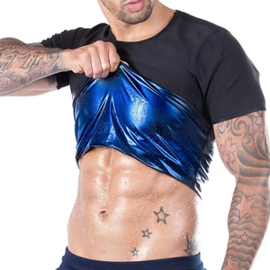 Men's Gray Short Sleeve Quick Dry Rash Guard Shirt Compression Top for <b>Surf</b> Diving BJJ MMA Gym Wear - Product Image 2