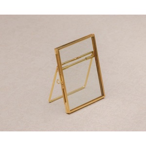 Top Selling Brass Rectangular Hanging Photo <b>Frame</b> Tabletop Adjustable Horizontal Metal Photo <b>Frame</b> Home Decorative Eco-Friendly - Product Image 4