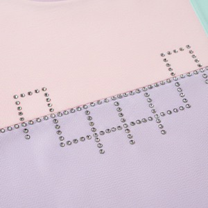 เสื้อยืดโอเวอร์ไซส์ประดับเพชรเทียมสำหรับผู้ชาย พิมพ์โลโก้ตามสั่ง ผ้าคอตตอนหนานุ่ม สไตล์ Y2K สตรีทแวร์ ฮิปฮอป ทรงไหล่ตก ไซส์ใหญ่ - Product Image 5