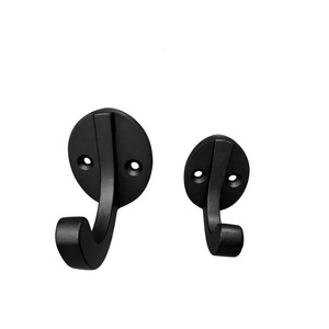 ตะขอแขวนผนังโลหะแบบโบราณ ตะขอขนาดเล็ก สีดำนิกเกิล ตะขอแขวนเสื้อผ้าตกแต่ง ตะขอแขวนเสื้อผ้าคุณภาพสูง ทำจากโลหะ - Product Image 1