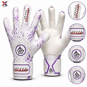 Gants de gardien de but Grand Champ, impression par sublimation personnalisée et logo, fermeture auto-agrippante, protection complète des doigts, pour adultes unisexes, équipe. - Product Image 1