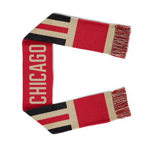 Écharpes de sport durables, design personnalisé, 100% tricotées, écharpes pour supporters, jacquard double face, écharpes de football, service OEM - Product Image 5