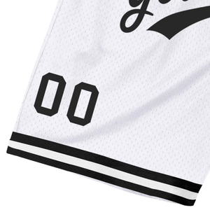 <b>Men</b> <b>White</b> Sublimated Mesh Basketball <b>Shorts</b> Lightweight Polyester Athletic <b>Shorts</b> Team Sports Uniform Practice Wear Apparel - Product Image 4