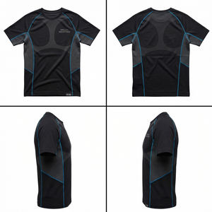 Camisetas Deportivas de Punto con Logotipo Personalizado, Camisetas Deportivas de Manga Corta para Hombre, Transpirables, de Secado Rápido, con Elasticidad en Cuatro Direcciones, Ropa de Yoga y Fitness - Product Image 6