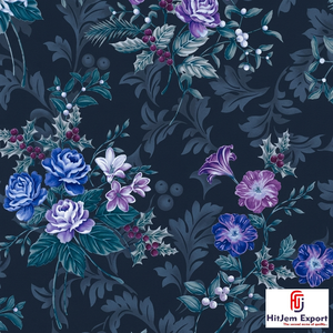 High Grade Custom Digital Printed Polyester Fabric for Apparel Dresses and Home Textile Manufacturing - Product Image 1