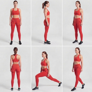 Women Double Layer Eco-Friendly Gym Fitness Leggings Sports Running Tummy Shapewear Legging & Elastic Waist <b>Swim</b> <b>Shorts</b> - Product Image 6