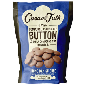 Botones de Chocolate Sólido Compuesto, Fabricación OEM/ODM, Botones de Chocolate con Leche HALAL, Proveedor de Galletas y Bizcochos de Cacao, Precio Competitivo - Product Image 1